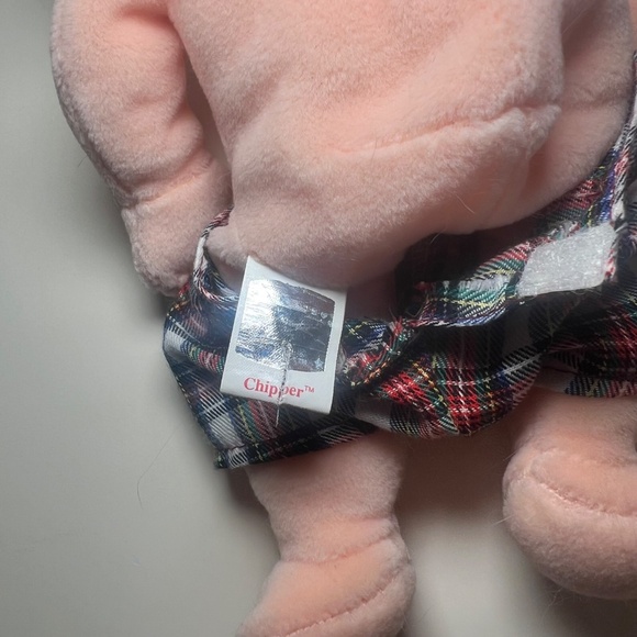 Ty Beanie Kids Collection Chipper Beanie Baby Boy Blond Hair Blue Eyes Plaid - Picture 4 of 4